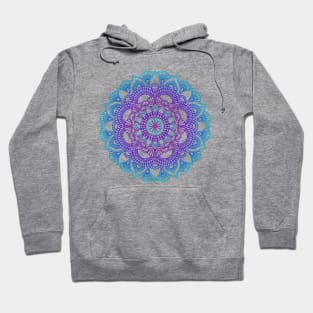 Mandala blue purple Hoodie